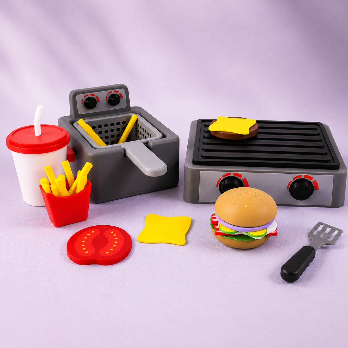Kit Hamburguer - Fritadeira + Grelha