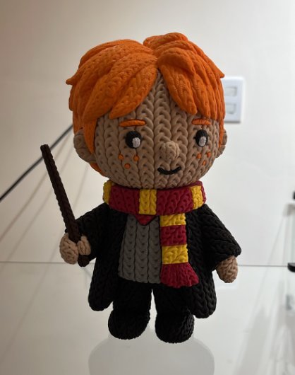 Boneco Estilo Tricô Rony 3D