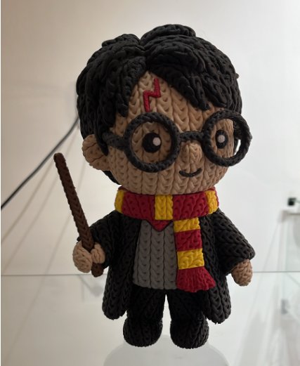 Boneco Estilo Tricô Harry Potter 3D