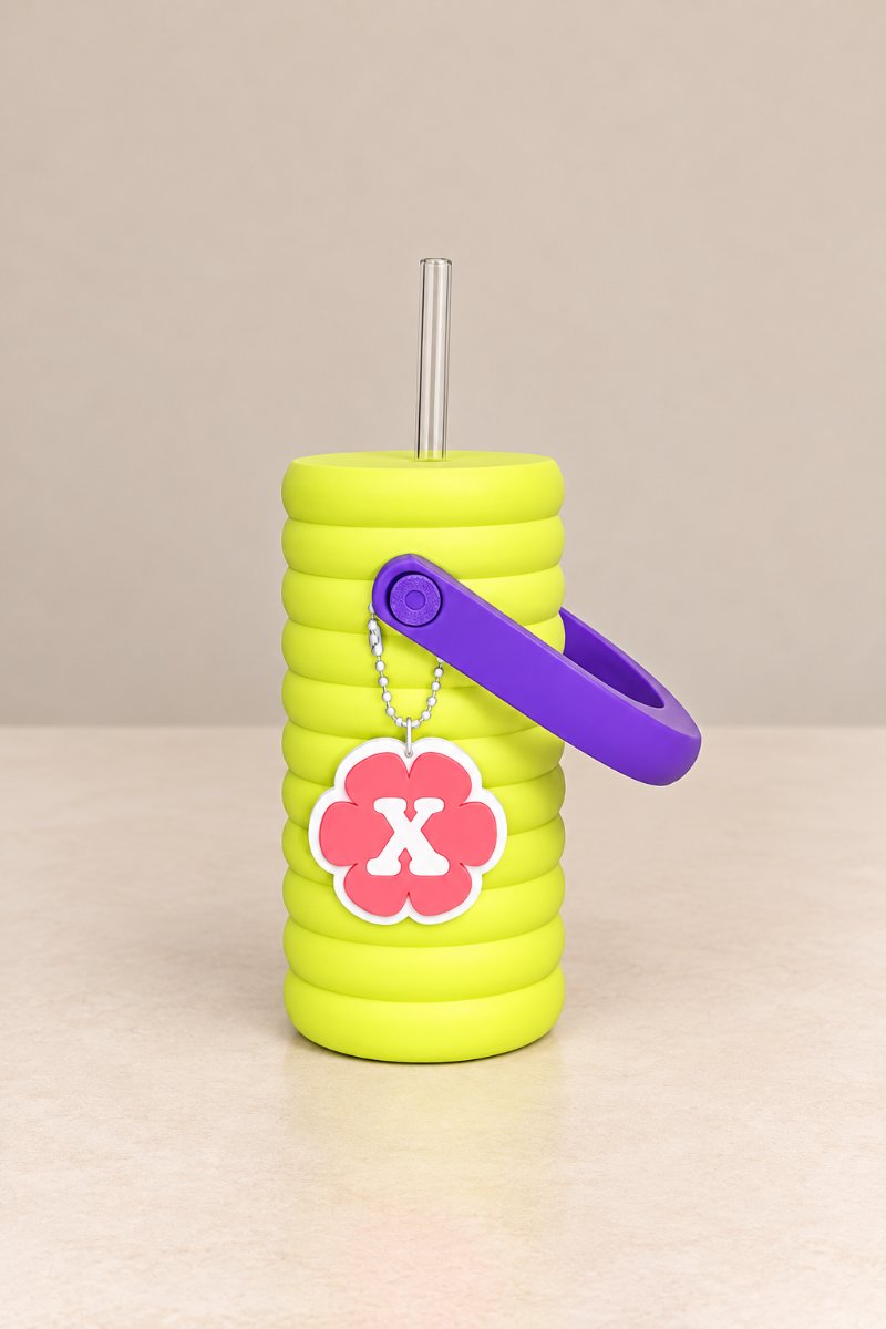 COOLER BUBBLE PARA LATA + CHAVEIRO + CANUDO VIDRIO