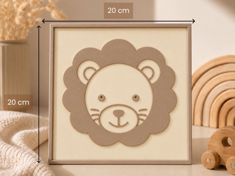 PLACA DECORATIVA SAFARI (LEÃO) — foto 2