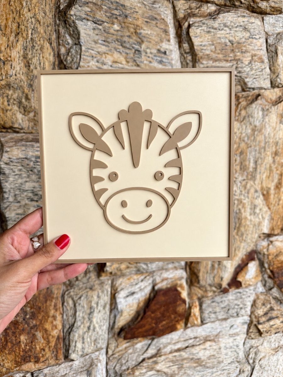 PLACA DECORATIVA SAFARI (ZEBRA) — foto 4