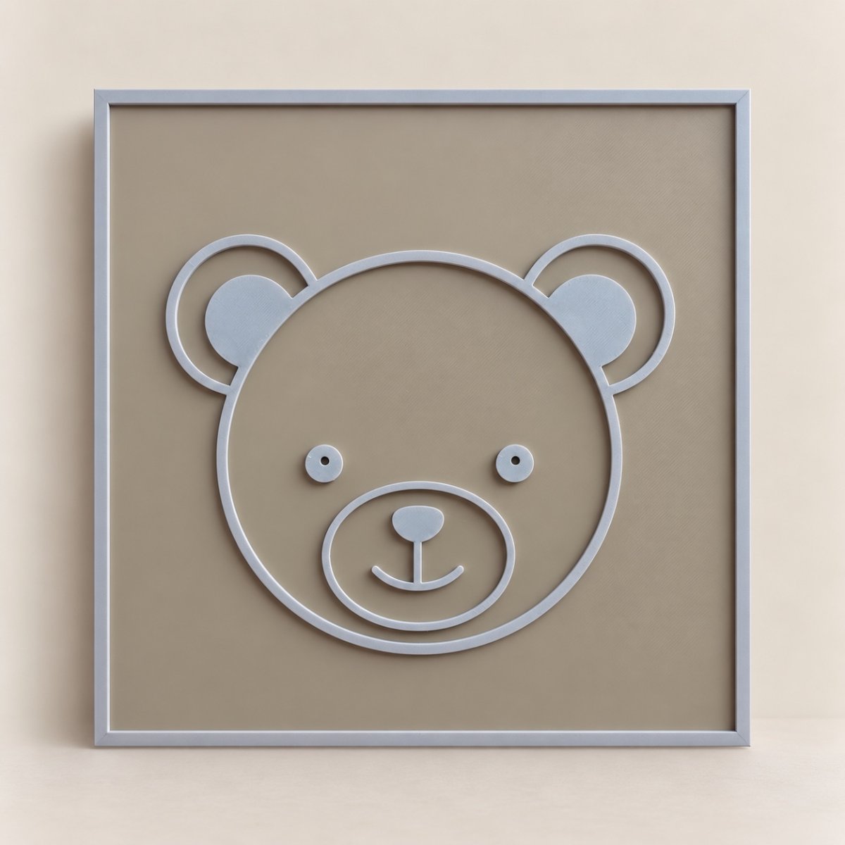 PLACA DECORATIVA ANIMAIS DA FLORESTA (URSO)