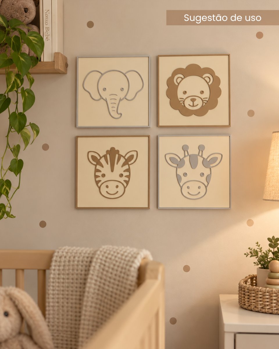 PLACA DECORATIVA SAFARI (GIRAFA) — foto 3