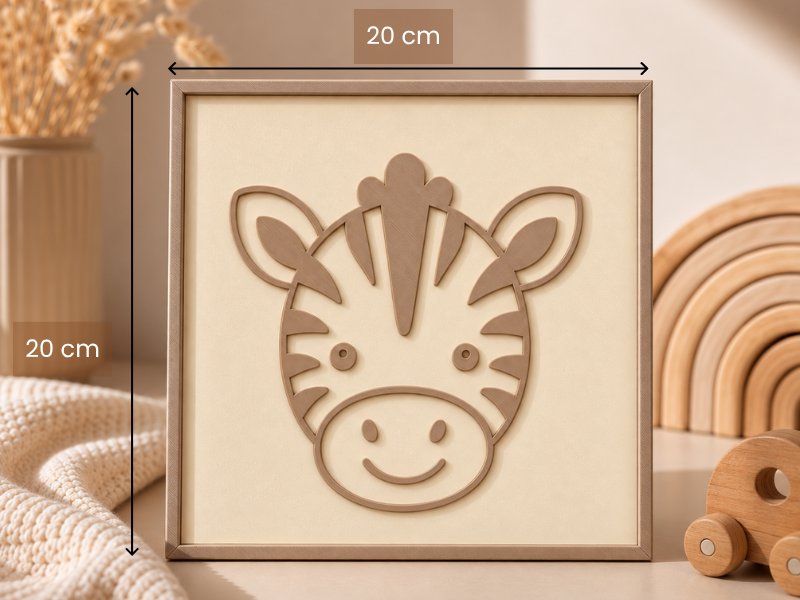 PLACA DECORATIVA SAFARI (ZEBRA) — foto 2