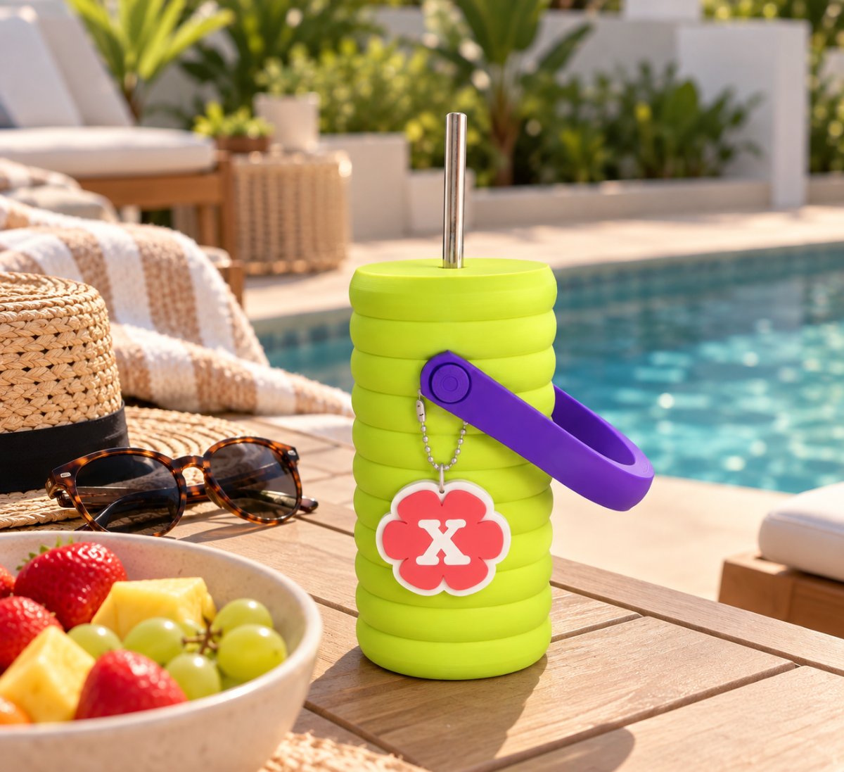 COOLER BUBBLE PARA LATA + CHAVEIRO + CANUDO INOX — foto 4