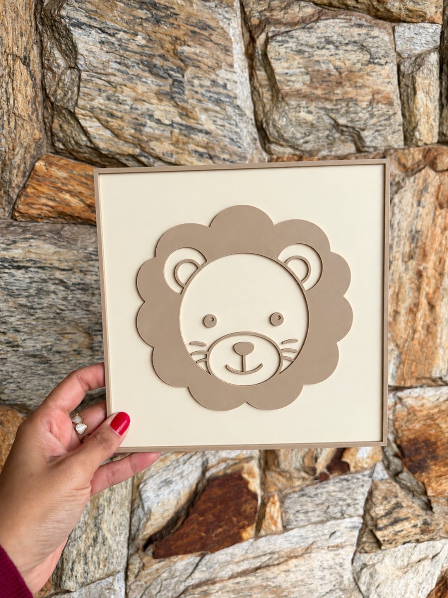 PLACA DECORATIVA SAFARI (LEÃO) — foto 4