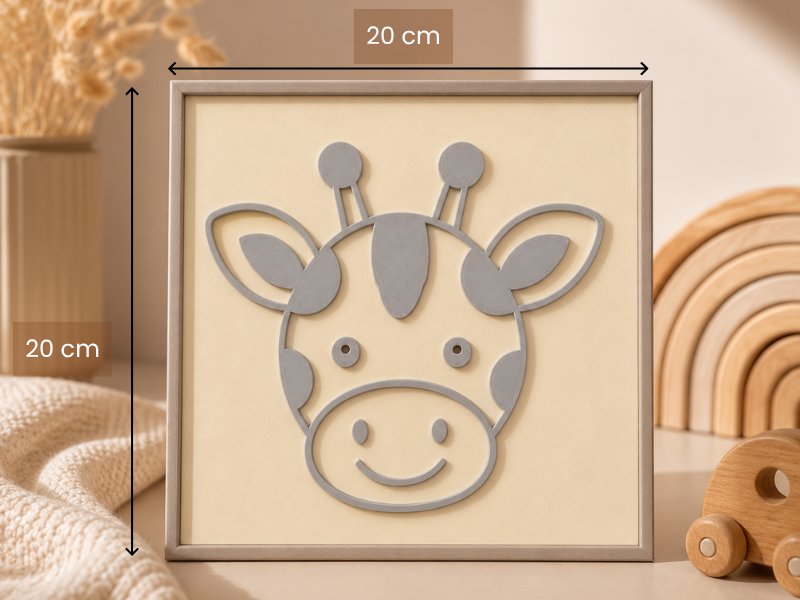 PLACA DECORATIVA SAFARI (GIRAFA) — foto 2