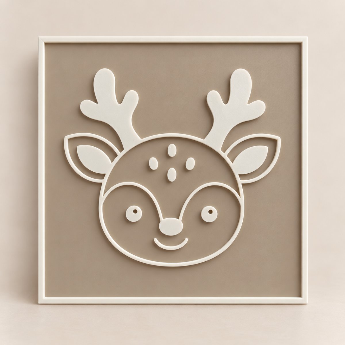 PLACA DECORATIVA ANIMAIS DA FLORESTA (VEADO)