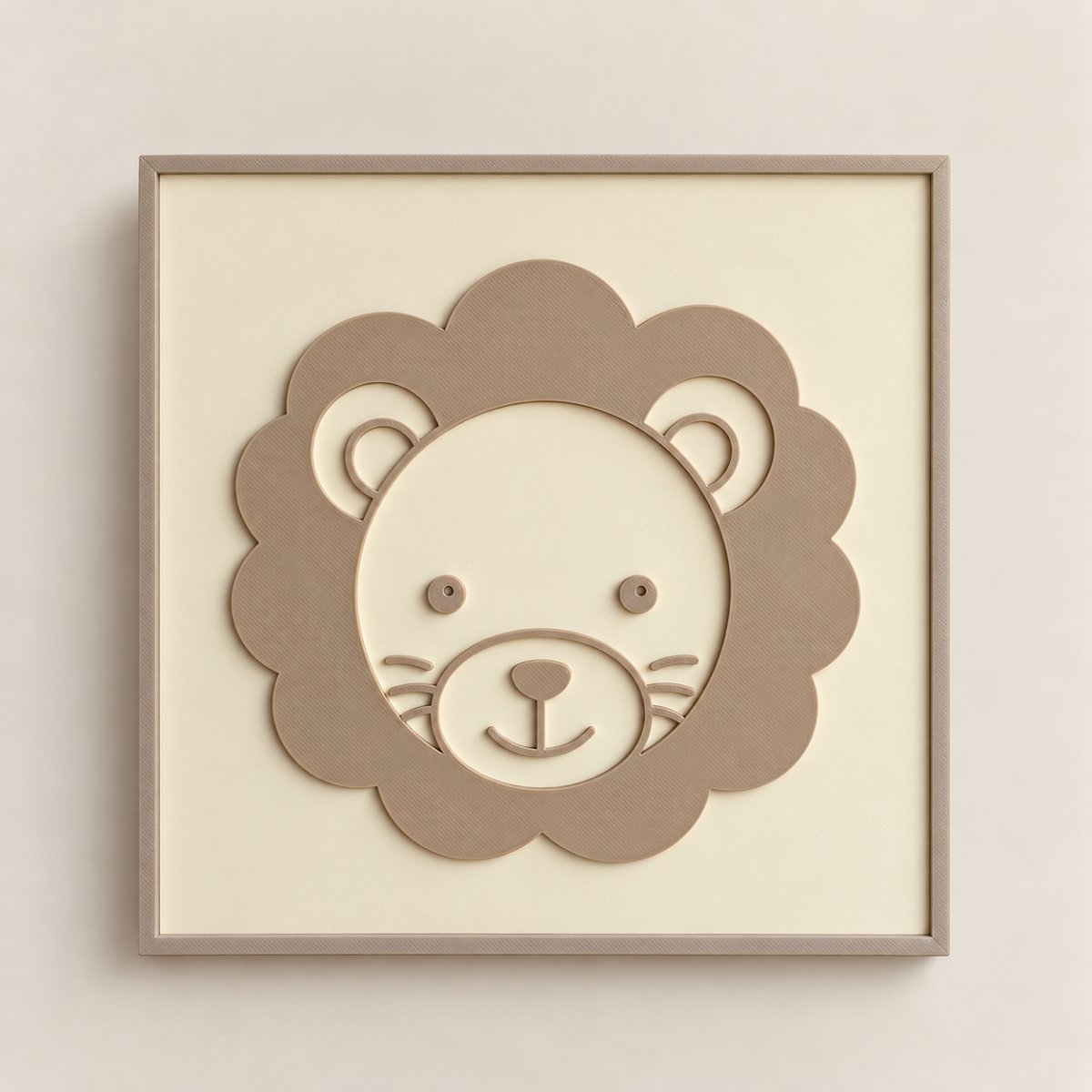 PLACA DECORATIVA SAFARI (LEÃO)