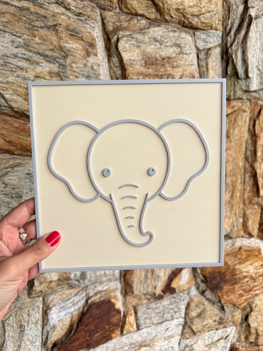 PLACA DECORATIVA SAFARI (ELEFANTE) — foto 4