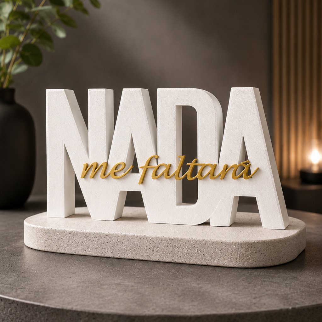 Letreiro Nada me Faltará — foto 2