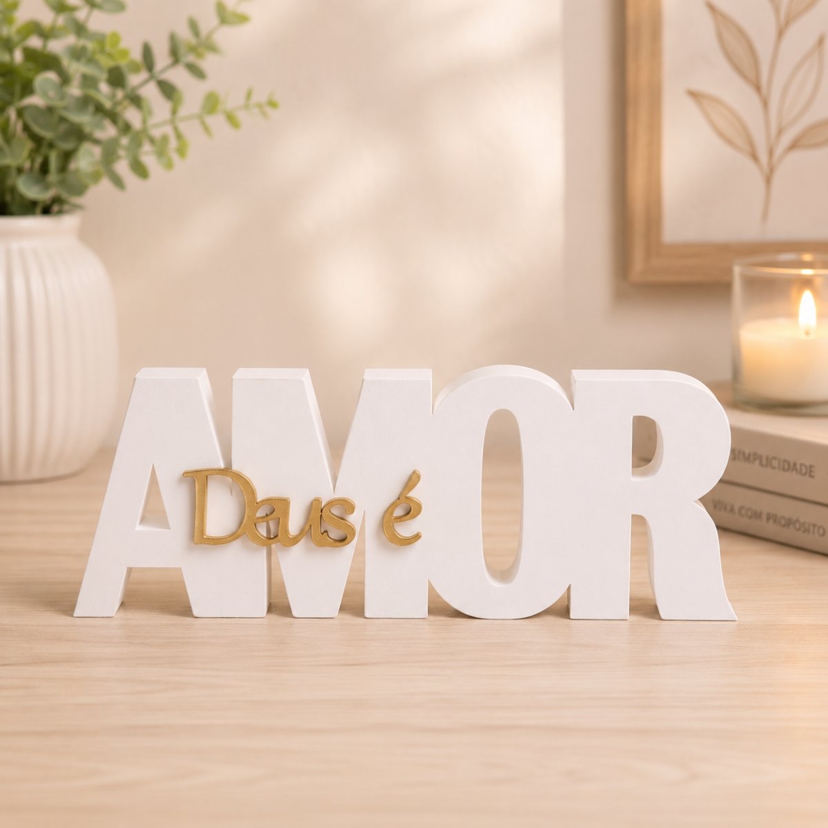 Letreiro Deus é Amor — foto 4