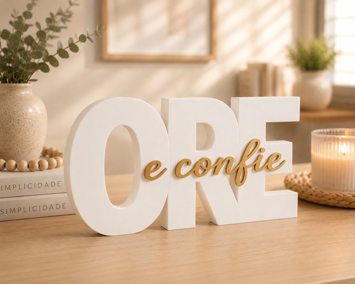 Letreiro Ore e Confie — foto 4