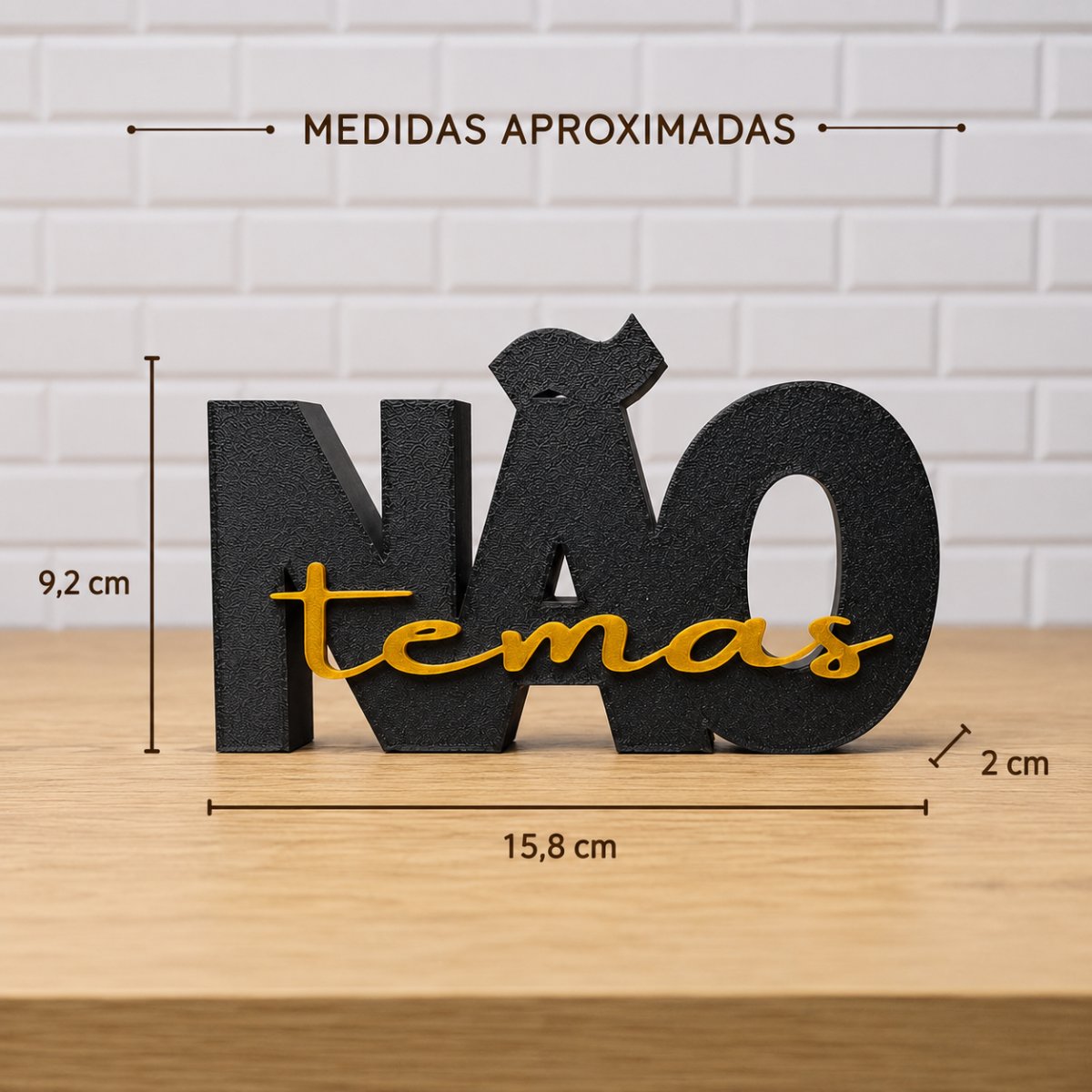 Letreiro Não Temas — foto 2